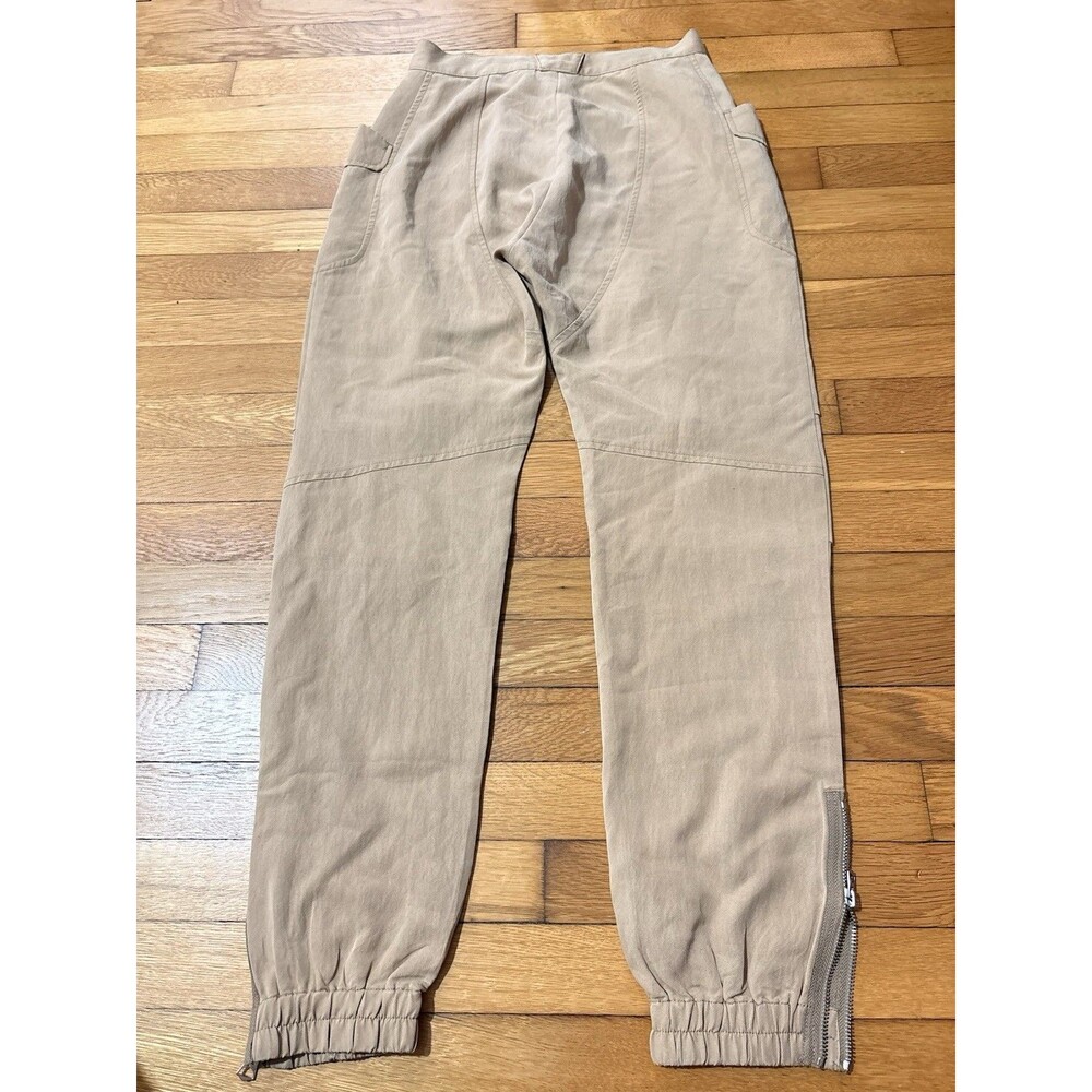 Rag & Bone Size 0 Tan Khaki Cargo Pants Drawstring Ankle - Picture 5 of 7